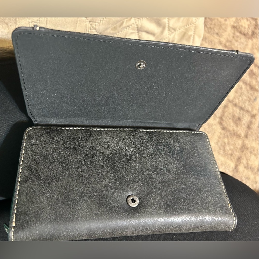 Montana West Gray and Turquoise Studded Wallet - Picture 5 of 7